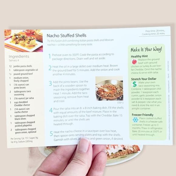 Recipe Card Set 102 Count All Meals Ideas Cooking 1990s Style Cards Dinner Lot - Picture 3 of 7